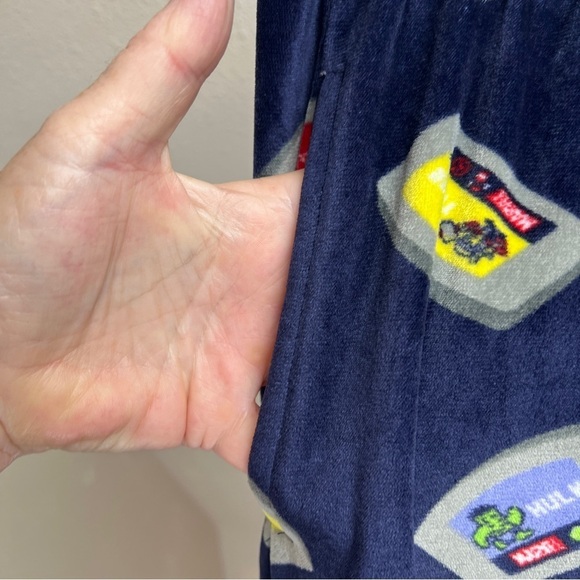 AEROPOSTALE MARVEL Velour Sleepwear Sleep Pants. Video Game Print - Picture 7 of 8